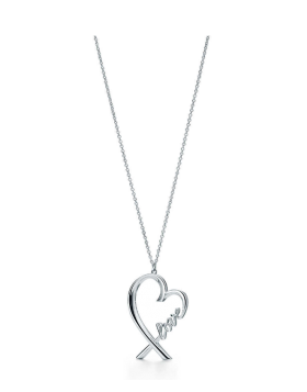 Tiffany Paloma Picasso Heart Pendant With "love " Letter Chain Necklace 2018 New Trend Women 37721271