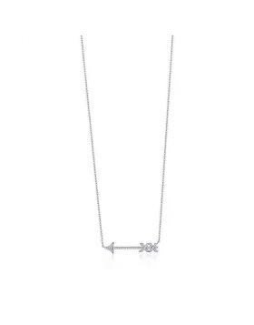 High End Tiffany Paloma's Graffiti Arrow Design Diamonds Pendant Womens 925 Sterling Silver Necklace UK 36684275